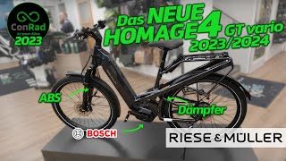 Riese amp Müller Homage4 GT vario ABS neues Bosch Purion und mehr [upl. by Lindholm]