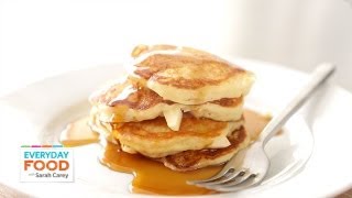 AppleButtermilk Pancakes  Everyday Food with Sarah Carey [upl. by Dragone649]