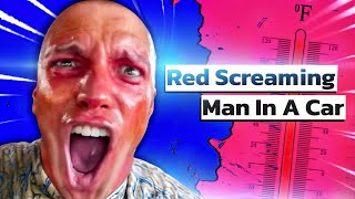 Red Screaming Man In A Car Great Acting [upl. by Nananne]