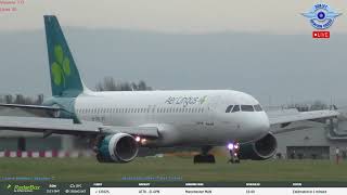 Crosswind Landings  Dublin Airport LIVE Plane Spotting ✈️ 31012024 planespotting planes [upl. by Eeralav]