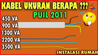 CARA MENENTUKAN UKURAN KABEL INSTALASI RUMAH [upl. by Blackmun]