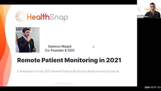 A Look Ahead A Breakdown of the 2021 Remote Patient Monitoring Medicare Fee Schedule [upl. by Nnylkoorb]