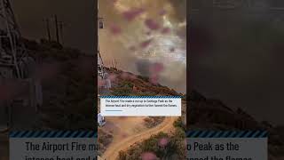 Timelapse video of Airport Fire in Trabuco Canyon [upl. by Viv993]