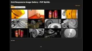 Grid Responsive Image Gallery  PHP MySQL 2021 [upl. by Rihat]