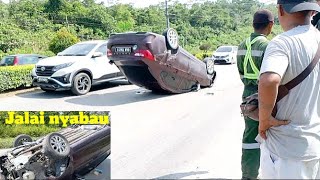 proton saga excident di jalan Nyabau Bintulu petang ini [upl. by Moriah394]