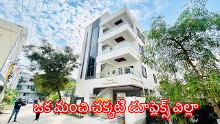 Fully furnished 5 BHK Triplex villa for sale at Hyderabad [upl. by Menendez]