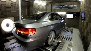 BMW 335d after stage 2 remap On the Dyno at Motorsport Developments In Blackpool Lancashire [upl. by Eniamert]