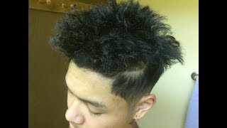 Asian Straight to Curly Hair in Minutes  Mens Tutorial Explained [upl. by Walrath879]