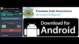 Premium Link Generator Türkçe Kullanımı [upl. by Shirlene]