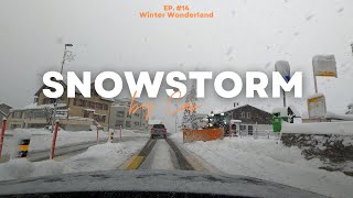 Snowstorm Drive in Switzerland Part 1 [upl. by Aidua]