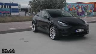 IMAZ Wheels  Tesla Model Y  FF675 Silver [upl. by Kcirtemed156]