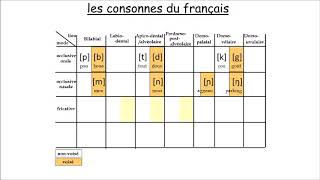 les consonnes phonétiques du français [upl. by Marashio]