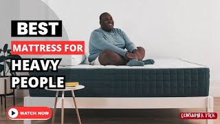 Top 5 BEST Mattress For Heavy People 2024 [upl. by Uon]