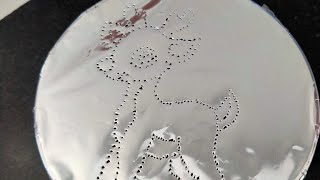 ASMR FOIL REINDEER 🦌 TRACING asmrsounds asmr satisfying fypシ゚viral trending [upl. by Nnylidnarb]