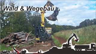 Obstwiese nivellieren amp Weg ausbessern  Yanmar B76 mit Tiltrotator  Baustellentagebuch [upl. by Mycah]