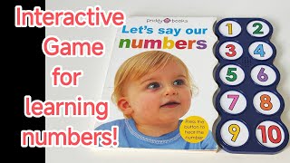 Interactive Fun book for preschoolers amp toddlers Number learning book  Priddy Books [upl. by Einahc]