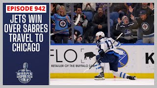 Winnipeg Jets win over Buffalo Sabres travel to Chicago CFL offseason [upl. by Lexy287]