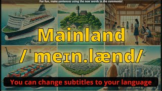 Mainland meaning with 5 examples [upl. by Ycat274]