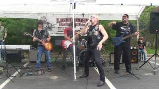 School of Rock Kids back up Dee Snider of Twisted Sister 51609 At Huntington Harley Shop [upl. by Wichern]