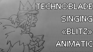 technoblade singing quotBlitzquot Animatic shorts [upl. by Divine]