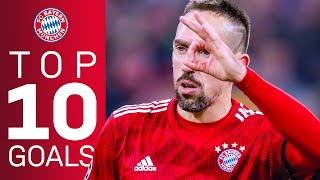 Franck Ribéry  Top 10 Goals for FC Bayern [upl. by Ner]