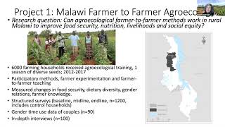 Rachel Bezner Kerr Agroecological Approaches to Sustainable Food Systems Malawi  Tanzania [upl. by Inattirb]