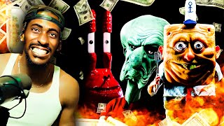 The 8 God Reacts to Mr Krabs amp Squidward  Secret Formula Millionth Dollar  SpongeBob Clarinet [upl. by Chiarra]