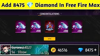 Free Fire Max Diamond Trick 2023  How To Get Free Diamonds In Free Fire Max  Free Diamonds [upl. by Itch]