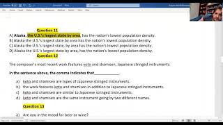 Restrictive Elements QuizExplanations for 10 to 15 [upl. by Einaffyt]