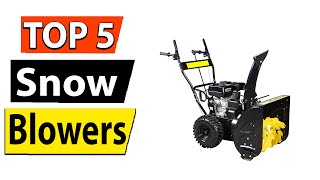 TOP 5 Best Single Stage Snow Blowers Review 2023 [upl. by Reivazx]