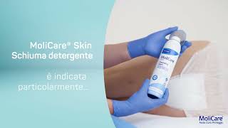 MoliCare Skin Schiuma Detergente  guida allutilizzo [upl. by Yelsehc]