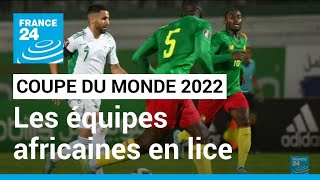 Mondial de football 2022  les équipes africaines qualifiées pour le Qatar • FRANCE 24 [upl. by Tsan]