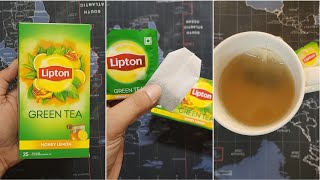 Lipton Green Tea Honey amp Lemon Review  Lipton Green Tea Review  Best Green Tea In India [upl. by Duggan]