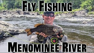 Fly Fishing Menominee River for Bass amp more  Scenic Spots [upl. by Pascia]