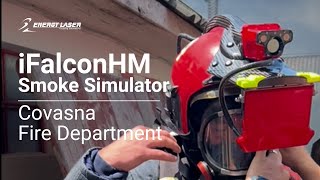 HelmetMounted TIC iFalconHM  Smoke Simulator at Covasna Fire Department [upl. by Marras]