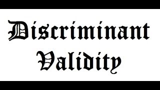 Checking Discriminant Validity by analyzing Different Models [upl. by Blankenship108]