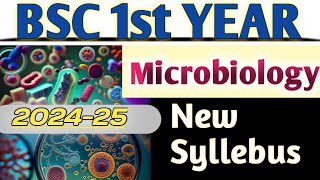 bsc 1st year microbiology new syllabus 202425 bsc microbiology [upl. by Enineg]