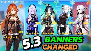 NEW UPDATE 53 BANNERS CHANGED AGAIN 63 NEW ACHIEVEMENTS amp MORE  Genshin Impact [upl. by Oicaroh]