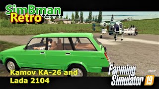 Kamov KA26 and Lada 2104 fertilizing fields  Farming Simulator 19  FS19 LS19 [upl. by Daigle]