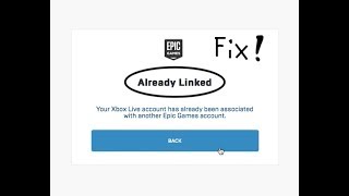 How to fix Xbox AccountPlaystation Account is already linked on Epic Games [upl. by Charissa]