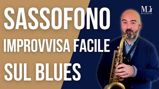 Sassofono come improvvisare sugli accordi del Blues Scarica lesercizio gratis [upl. by Miarhpe]