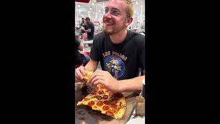 Costco ENTIRE PEPPERONI PIZZA CHALLENGE CAN I FINISH THE WHOLE PIZZA1 [upl. by Anuahsal539]