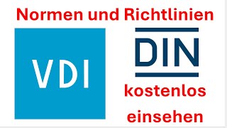 DINNorm und VDIRichtlinien kostenlos einsehen  Normen Infopoints in Deutschland [upl. by Michigan942]