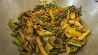 Aloo beans recipe  beans aloo bhujiya [upl. by Zena]