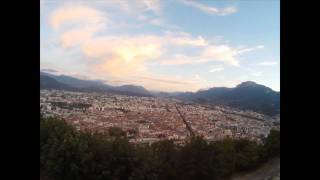 Magnifique couché de soleil sur Grenoble depuis la Bastille en Time Lapse avec la HD170 [upl. by Affay]