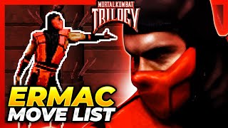 ERMAC MOVE LIST  Mortal Kombat Trilogy MKT [upl. by Aissenav]