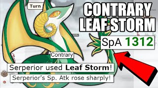 CONTRARY LEAF STORM SERPERIOR IS UNBEATABLE POKEMON SCARLET AND VIOLET  POKEMON SHOWDOWN [upl. by Mcclenaghan188]