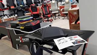 Обзор киберспортивного стола AKRacing GAMING DESK карбон [upl. by Imotas803]