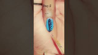 Easy nail design Day 2  nails nailart naildesign shorts [upl. by Egief]