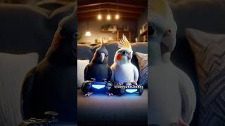 I’ll Even Risk It All to Play 🎮😳🦜 funny parrot cockatiel [upl. by Siari]